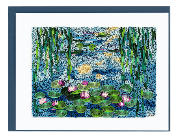 Water Lilies Quilling Card