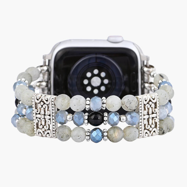 Artisanal Labradorite Indigio Stretch Apple Watch Band