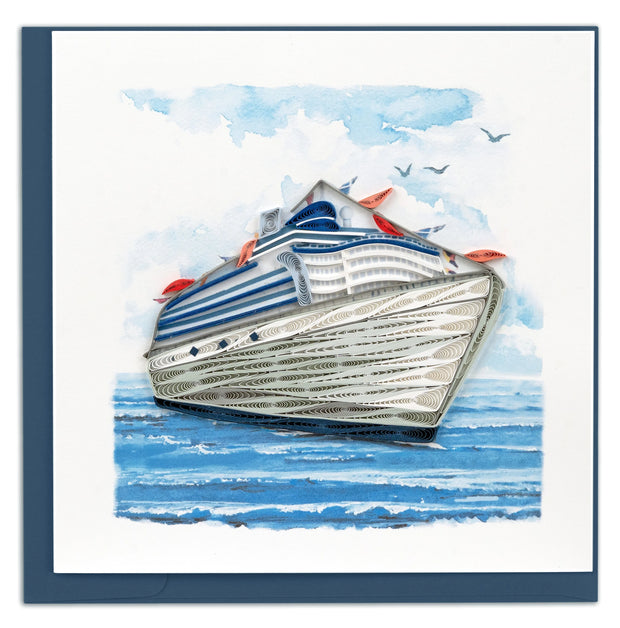 Cruise Ship Quilling Card