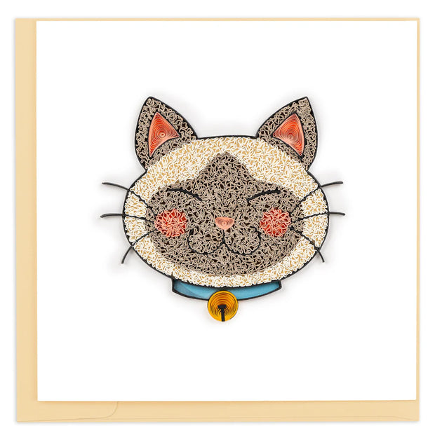 Kawaii Cat Quilling Card