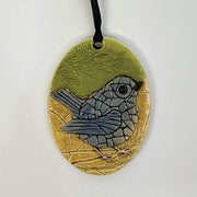 Bluebird Pressed Pottery Ornament