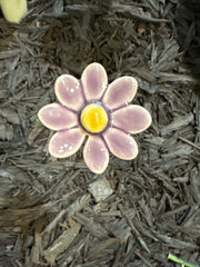 Ceramic Daisy Garden Stake
