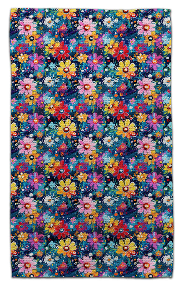 Cosmic Wildflower Eco-Dishtowel