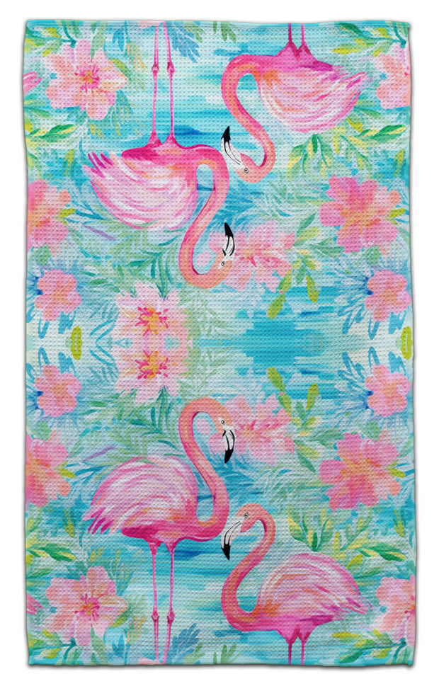 Flamingos Eco-Dishtowel