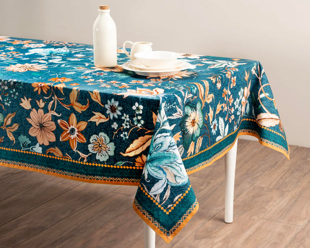 54" Square Tablecloth - Luxury Loft Dark Teal