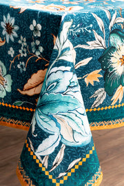 54" Square Tablecloth - Luxury Loft Dark Teal