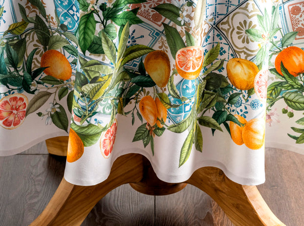 63" Round Tablecloth - Agrume