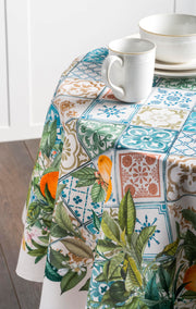 63" Round Tablecloth - Agrume