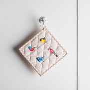Oven Mitt & Potholder Set - Birdies on a Wire