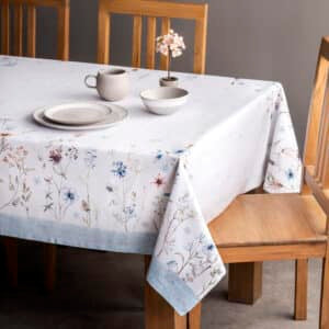 54" Square Tablecloth - Ice Florals