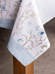 54" Square Tablecloth - Ice Florals