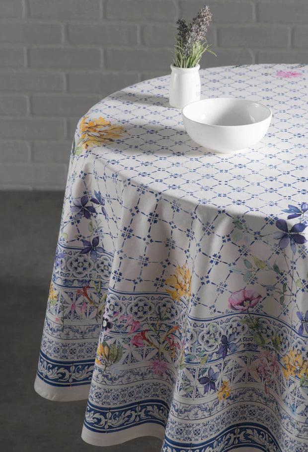 63" Round Tablecloth - Faience