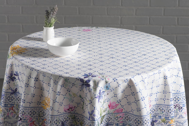 63" Round Tablecloth - Faience