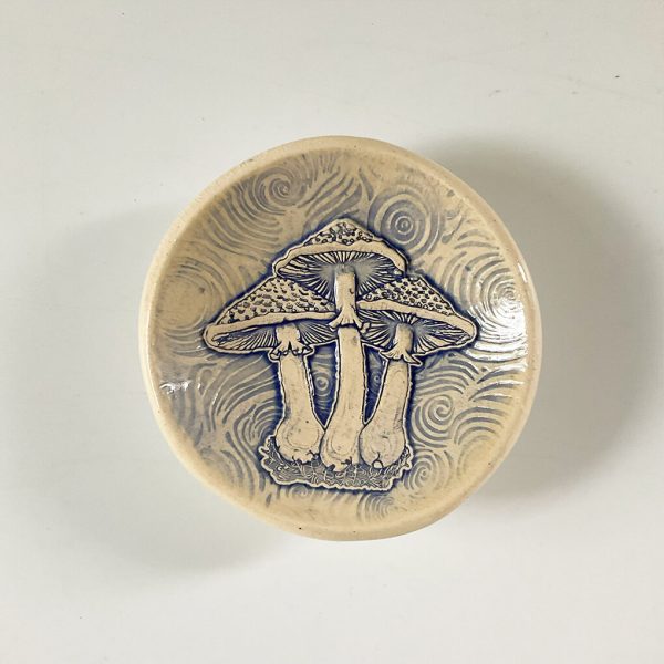 Mushrooms Pottery Dish