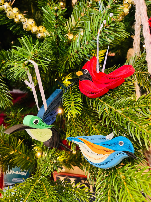 Bird Quilling Ornaments