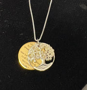 Tree Psalm 1 Cross Necklace