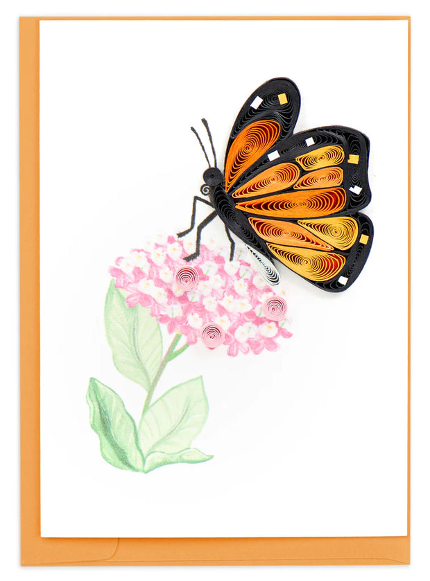 Monarch Milkweed Butterfly Gift Enclosure Mini Card