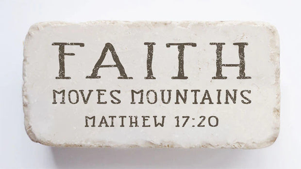 Matthew 17:20 Mountains Scripture Stone