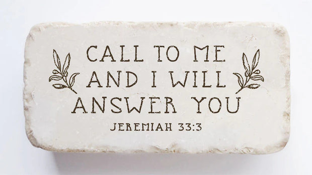 Jeremiah 33:3 Scripture Stone