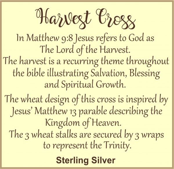 Harvest Wheat Cross Necklace