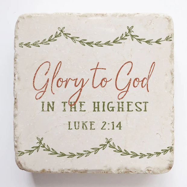 Luke 2:14 Christmas Scripture Stone