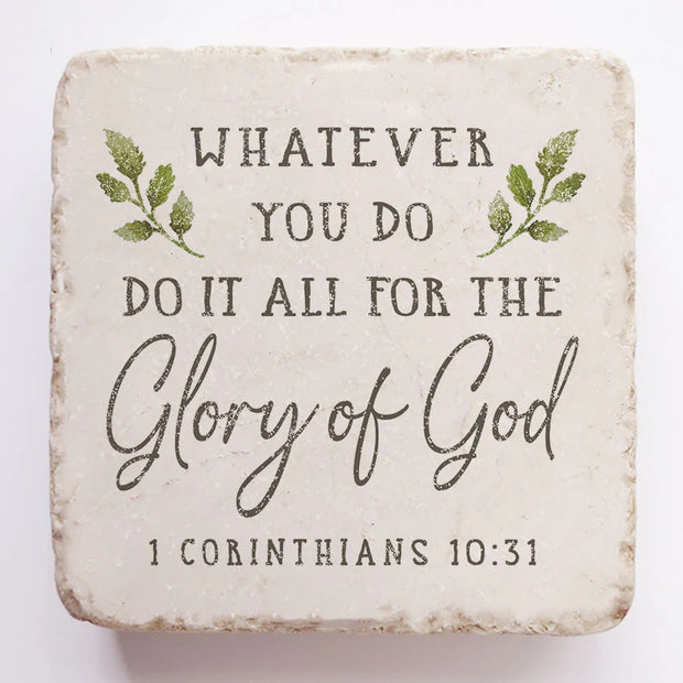 1 Corinthians 10:31 Scripture Stone