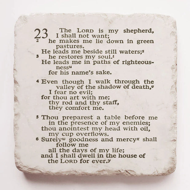 Psalm 23 Scripture Stone