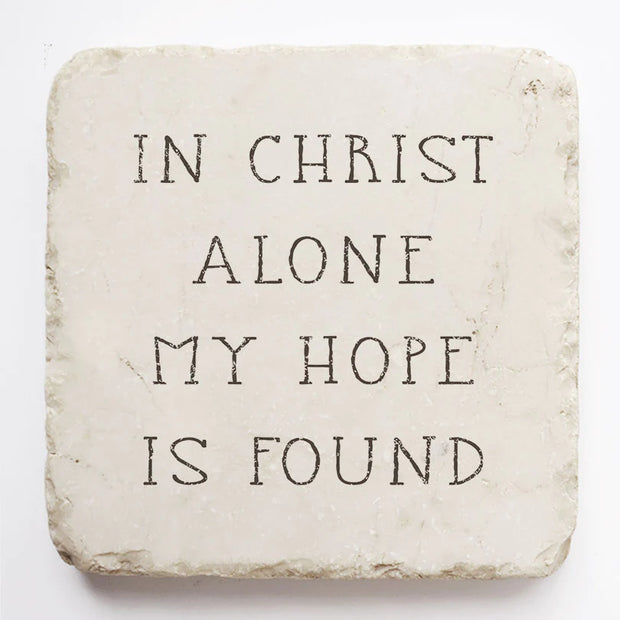 In Christ Alone My Hope is Found Scripture Stone