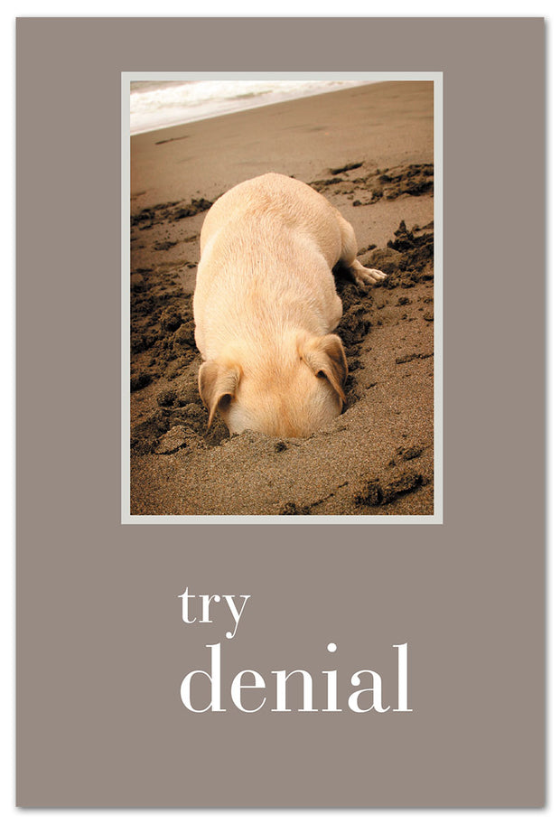 Try Denial Dog Birthday Card