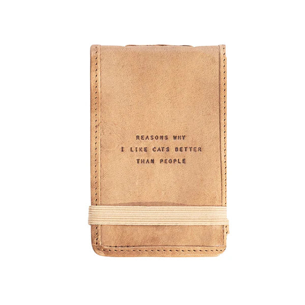 Reasons Why I Like Cats Mini Leather Journal