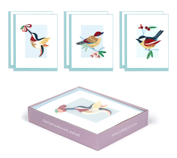 Decorative Birds Note Card Set