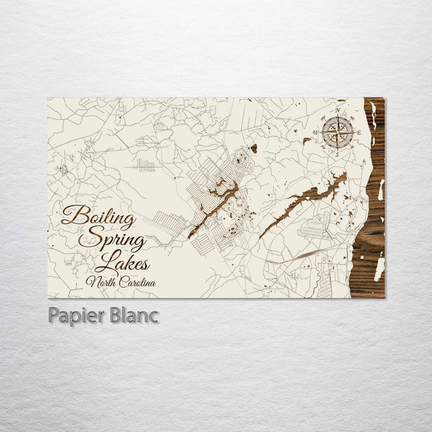 Boiling Spring Lakes, NC in Papier Blanc