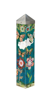 Patchwork Flutters 20" Art Pole