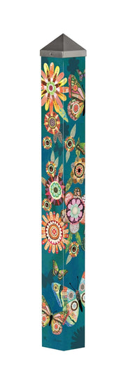 Patchwork Flutters 40" Art Pole