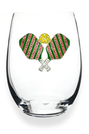 Pickleball Stemless Wine Glass