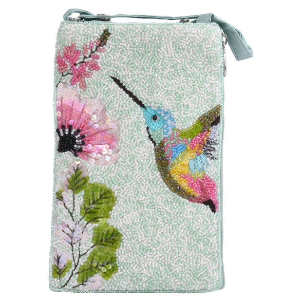 Hummingbird Beaded Club Bag