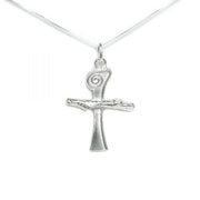 Scroll Cross Necklace