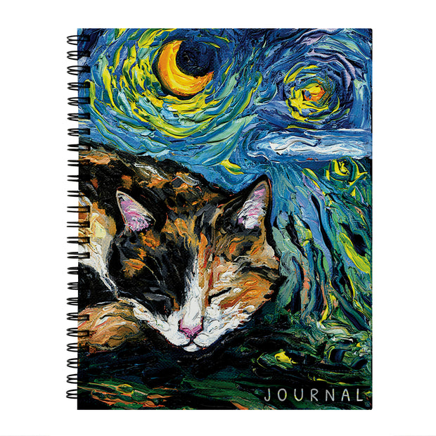 Sleepy Calico Night Journal