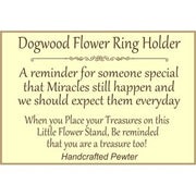 Dogwood Pewter Ring Holder