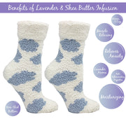 Aromasoles Lavender + Shea Butter Cloud Socks, 2 pairs per color