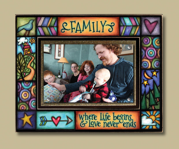 Family...Where Life Begins Magnetic Photo Frame