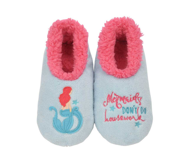 Mermaids Don't Do Housework Snoozies Slippers