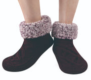 Cable Sherpa Cuffed Crew Women's Snoozies Socks - 4 Styles