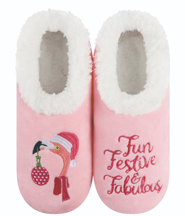 Fun, Festive & Fabulous Holly Jolly Snoozies Slippers