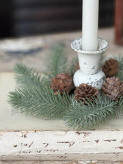 2" Permafrost Spruce Candle Ring