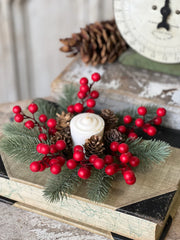 2" Tundra Berry Candle Ring