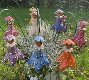 Hanging Colorful Flower Fairy on Stem