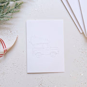 Christmas cheer paintable notecard