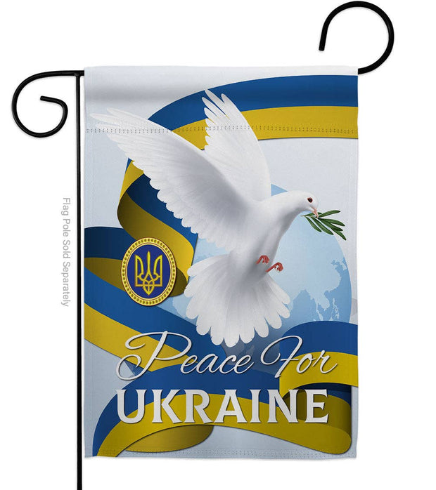 Peace for Ukraine 2-sided Garden Flag