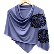 Botanical Poncho Collection Black Ink